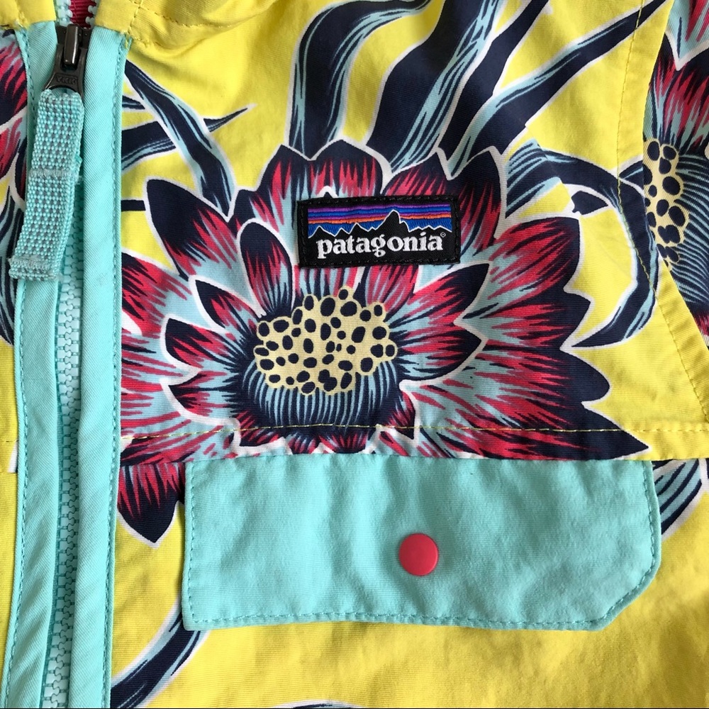 Patagonia Kids Floral Yellow Jacket - Picture 3 of 9